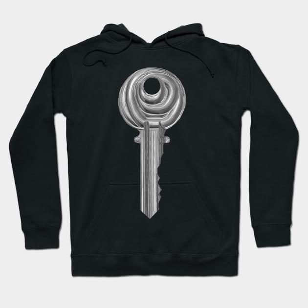 Silver Key to your Future Hoodie by Art by Deborah Camp